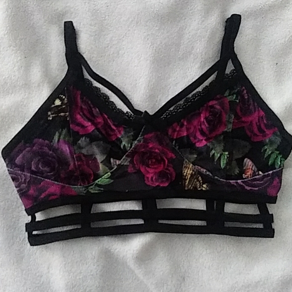 Killstar Other - *Killstar* NWT Velvet Rose Caged Bralette